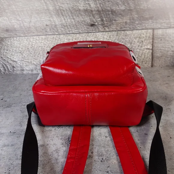 Marc Jacobs Red Leather Backpack - Picture 4 of 12